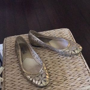 Michael Kors Floral Cutout Flats